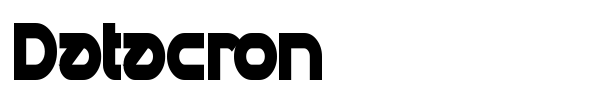 Datacron font preview